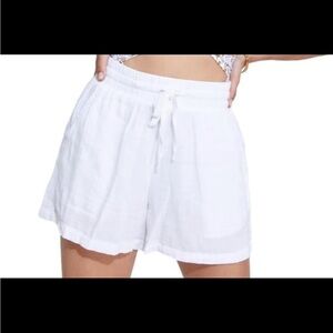 Gottex Beach Life Resort Black Flowy Style Casual Drawstring Short NWT size S